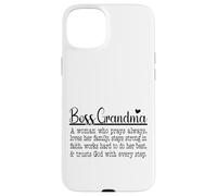 Boss Grandma Prays Loves Strong In Faith Trusts God Case for iPhone 15 Plus