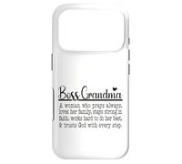 Boss Grandma Prays Loves Strong In Faith Trusts God Case for iPhone 17 Pro