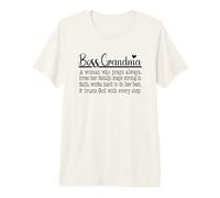 Boss Grandma Prays Loves Strong in Faith Trusts God Premium T-Shirt