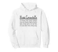 Boss Grandma Prays Loves Strong In Faith Trusts God Pullover Hoodie