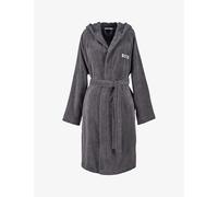 Boss Graphite Logo-embroidered Cotton-terry Kimono Dressing Gown S