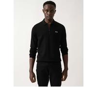 BOSS Green Ever-X Mens Regular-Fit Cotton Sweater with Zipped Collar - Black 001 - Black 001 - XL