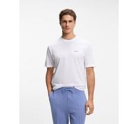 BOSS Green Member Mesh Short Sleeve T-Shirt White Blue - XL