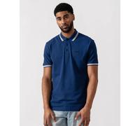 BOSS Green Mens Paddy Cotton-Piqué Polo Shirt with Contrast Logo - Navy 419