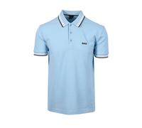 BOSS Green Mens Paddy Polo Shirt Light Pastel Blue Cotton - Size 2XL