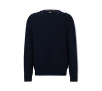 BOSS Green Mens Pontevico Crew Neck Knitwear Dark Blue - Size 2XL