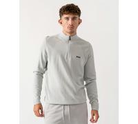 BOSS Green Momentum-Lite Mens 1/4 Zip Jumper - Light/Pastel Grey 054 - Light/Pastel Grey 054 - L