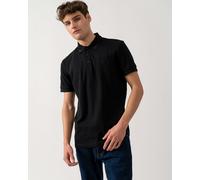 BOSS Green Paddy Mens Cotton-Piqué Polo Shirt with Contrast Logo - Black 009 - Black 009 - M