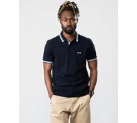 BOSS Green Paddy Mens Cotton-Piqué Polo Shirt with Contrast Logo - Dark Blue 402 - Dark Blue 402 - M