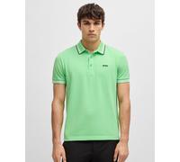 BOSS Mens Paddy Contrast-Logo Paddy Polo Shirt in Cotton piqué