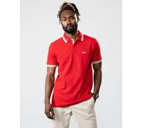 BOSS Green Paddy Mens Cotton-Piqué Polo Shirt with Contrast Logo - Medium Red 610 - Medium Red 610 - 6XL