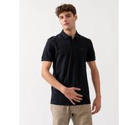 BOSS Green Paddy Mens Cotton-Piqué Polo Shirt with Contrast Logo - Navy 411 - Navy 411 - XL