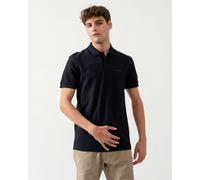 BOSS Green Paddy Mens Cotton-Piqué Polo Shirt with Contrast Logo - Navy 411 - Navy 411 - L