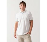 BOSS Green Paddy Mens Cotton-Piqué Polo Shirt with Contrast Logo - Open White 116 - Open White 116 - M