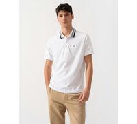 Men's BOSS Green Paddy Rib Mens Polo Shirt - White - Size: 44/Regular