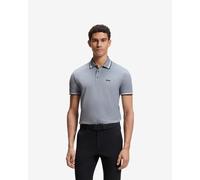BOSS Cotton piqué polo shirt with logo details - Style Paddy, 50469055 Grey S