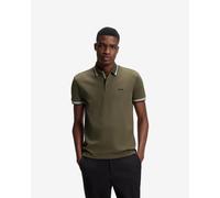 BOSS Green Paddy short sleeve polo green olive black white - L