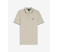 BOSS Green Paddy Short Sleeve Polo Shirt Beige - M