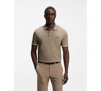 BOSS Mens Paddy Contrast-Logo Paddy Polo Shirt in Cotton piqué