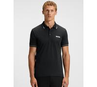 BOSS Green Paul Pro Mens Tipped Polo Shirt - Black 005 - Black 005 - L