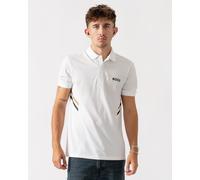 BOSS Green Paule TOC Mens Polo Shirt - White 100 - White 100 - L