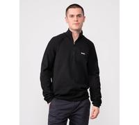 BOSS Green Perform-X Quarter Zip Mens Jumper - Black Cotton - Size Large
