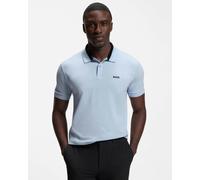 BOSS Green PL_Member Mens Short Sleeve Polo Shirt - Open Blue 460 - Open Blue 460 - L