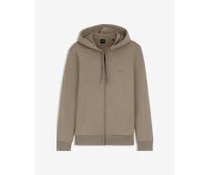 BOSS Green Saggy Full Zip Hoodie Khaki Green - M