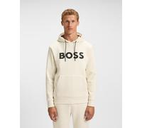 BOSS Green Soody Zone Hoodie White Cream Black - XS