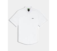 BOSS Green ST_Motion Mens Short Sleeve Shirt - White 100 - White 100 - L