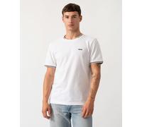 BOSS Green Taul Mens Stretch-Cotton T-Shirt with Stripes and Logo - White 100 - White 100 - L