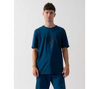 BOSS Green Tee 8 Mens Graphic Print T-Shirt - Open Blue 494 - Open Blue 494 - XL