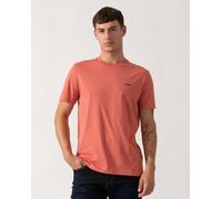 BOSS Green Tee Mens Stretch Cotton T-Shirt with Contrast Logo - Medium Pink 667 - Medium Pink 667 - L