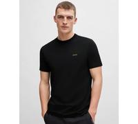 BOSS Mens T-Shirt Short Sleeve Cotton Black/Gold XL