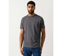 BOSS Green Tee Mens Stretch Cotton T-Shirt with Contrast Logo - Open Grey 071 - Open Grey 071 - M