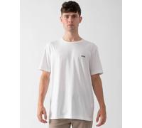 BOSS Green Tee Pima Mens Logo T-Shirt - White 100