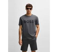 BOSS Green Tee Tape Logo T-shirt dark grey short sleeve - M
