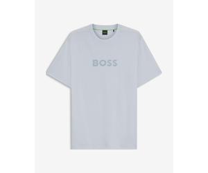 BOSS Green Terrace Logo Short Sleeve T-Shirt Light Blue - L