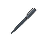 BOSS Grey aluminium ballpoint pen with mesh-effect engraving - Style Ballpoint pen Arche Pattern Grey, 58837088 Anthracite / Dark Blue pcs.