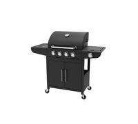 Boss Grill Georgia Classic - 4 Burner Gas BBQ with Side Burner - Black
