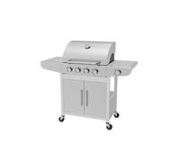Boss Grill Georgia Classic - 4 Burner Gas BBQ with Side Burner - Silver