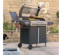 Boss Grill Kentucky Premium 6 + 1 Burner Gas BBQ - FREE Cover & Tools