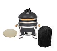 Boss Grill The Egg XS - 15 Inch Ceramic Kamado Style Charcoal Smoker BBQ Grill