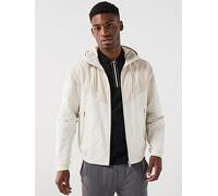 BOSS H-Cireno4 Lightweight Hooded Jacket, Beige, Size 54=Uk44, Men Beige
