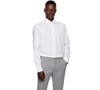 BOSS Joe Kent Regular Fit Shirt - White, White, Size 38=15In, Men White