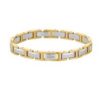 BOSS H-Link Bracelet Stainless Steel 1580793 - Man Gold/Silver 18 cm