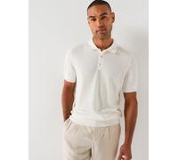 BOSS Regular-fit knit polo in structured fabric - Style H-Lurazio, 50565506 Natural XXL