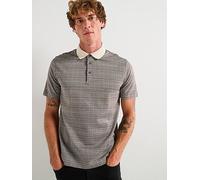 BOSS H-Parris 102 Regular Fit All Over Pattern Polo Shirt - Light Beige, Light Beige, Size L, Men Light Beige