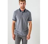 BOSS Oxford-cotton-piqué polo shirt with logo detail - Style H-Prout 141, 50521116 Grey L