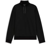 Boss Mens Boss Funnel-Neck Half-Zip Cotton Sweatshirt Black S